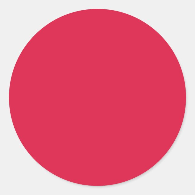 Sticker Rond Rouge Uni (Devant)