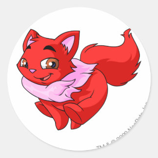 Sticker Rond Rouge Wocky