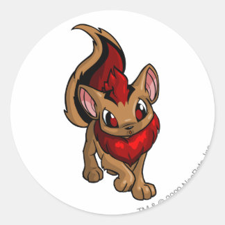 Sticker Rond Rouge Xweetok