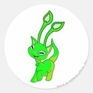 Sticker Rond Rougeoyer d'Aisha