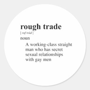 STICKER ROND ROUGH TRADE