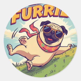 Sticker Rond Rouler dans le bonheur