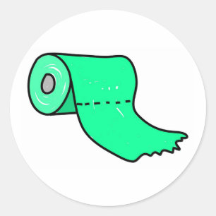 Sticker Rond Roulette de toilettes