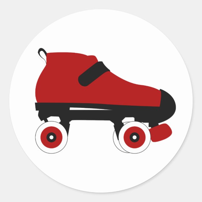 Sticker Rond roulette rousse (Devant)