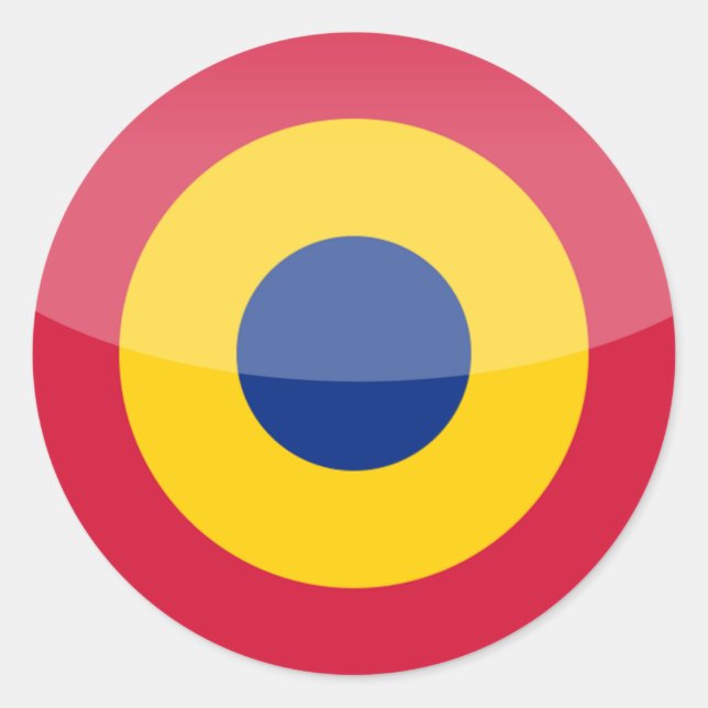 Sticker Rond roumanie (Devant)