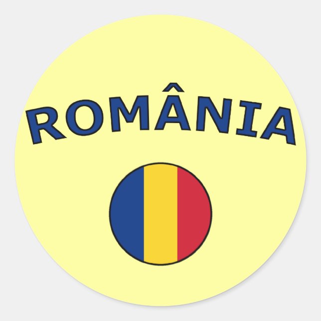 Sticker Rond Roumanie (Devant)
