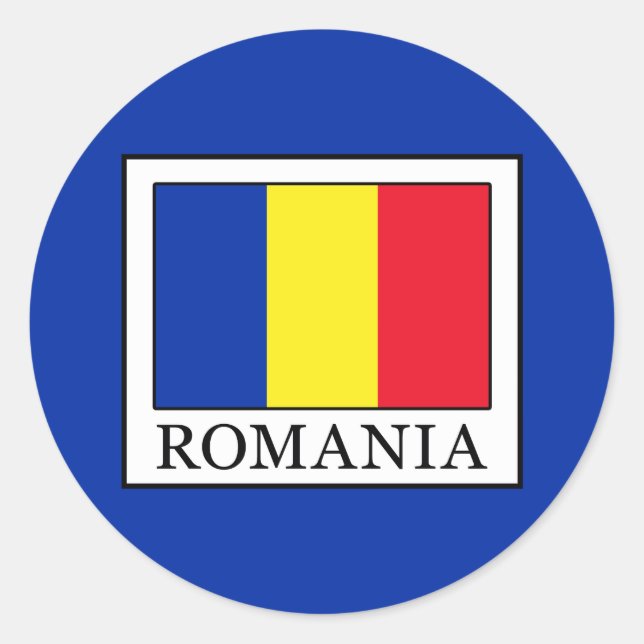 Sticker Rond Roumanie (Devant)