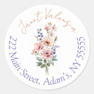 Sticker Rond Round address labels