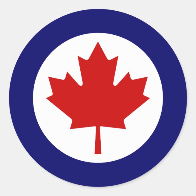 Sticker Rond Roundel canadien (Devant)