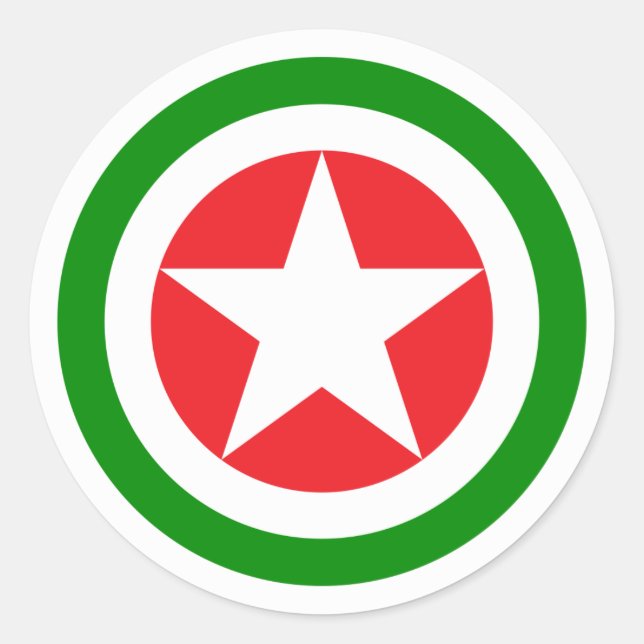 Sticker Rond Roundel de l'armée de l'air abkhaze (Devant)