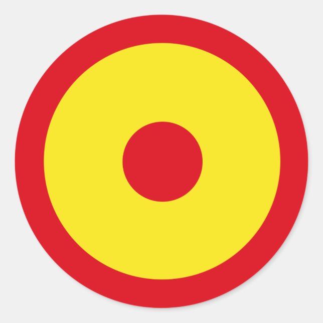 Sticker Rond Roundel de l'armée de l'air espagnole (Devant)