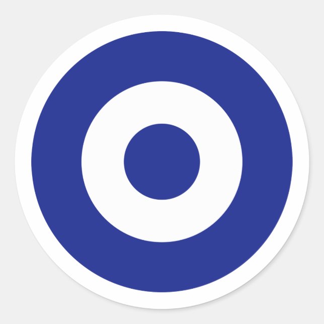 Sticker Rond Roundel de l'armée de l'air hellénique, Grèce (Devant)