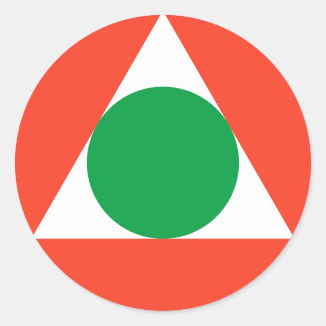 Sticker Rond Roundel de l'armée de l'air libanaise (Devant)