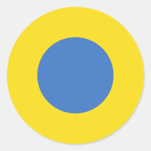 Sticker Rond Roundel de l'armée de l'air ukrainienne