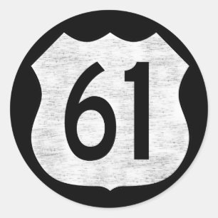 Sticker Rond Route 61