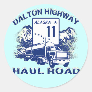 STICKER ROND ROUTE DE TRANSPORT DE ROUTE DE DALTON