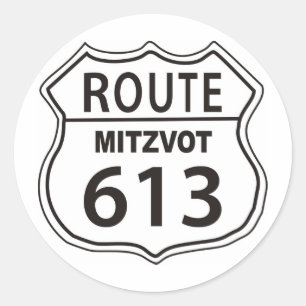 STICKER ROND ROUTE MITZVOT 613