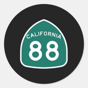 Sticker Rond Route nationale 88 ~ Route 88