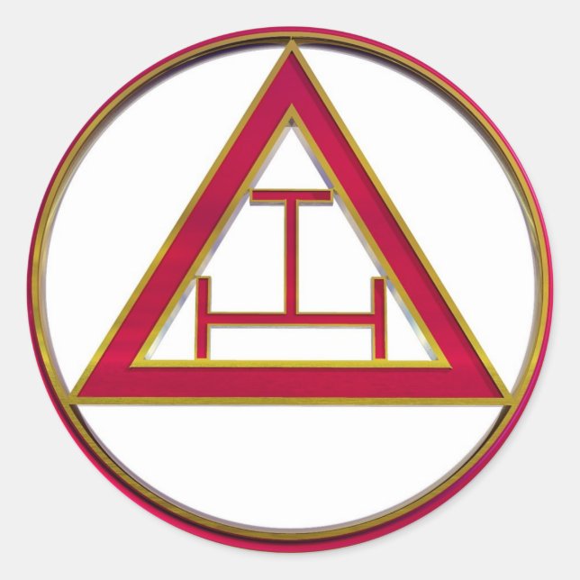 Sticker Rond Royal Arch Triple Tau (Devant)