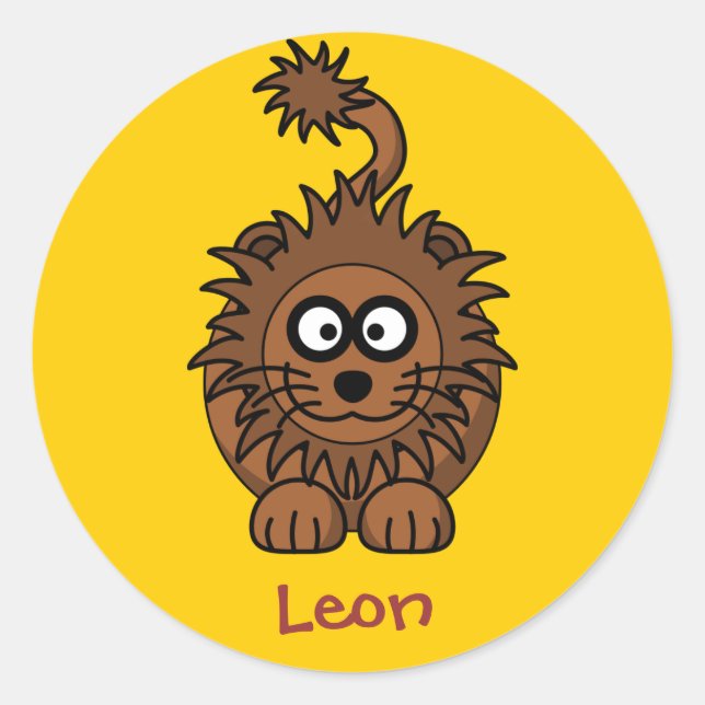Sticker Rond Royal lion (Devant)
