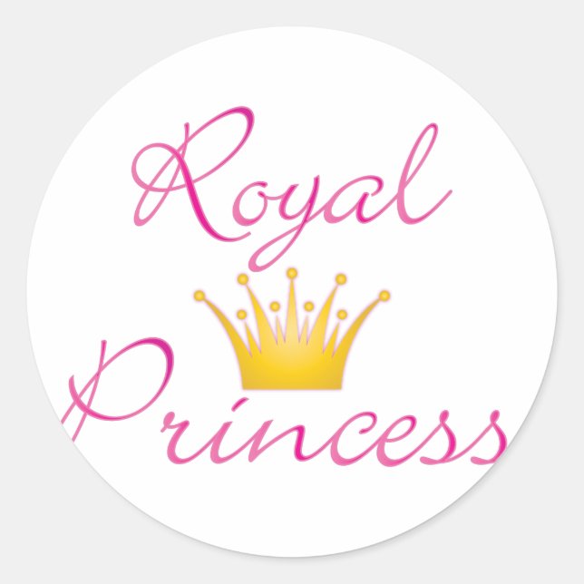 Sticker Rond Royal Princess (Devant)