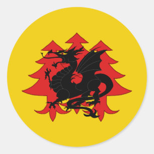 Sticker Rond Royaume de Drachenwald