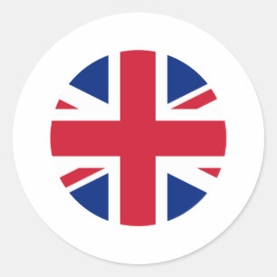 Sticker Rond Royaume-Uni Drapeau Cercle Le MUSÉE Zazzle