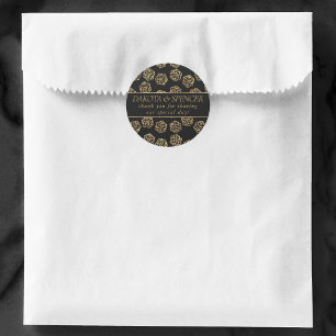 Sticker Rond RPG Dice   Gold Tabletop PnP Roleplayer Thank You