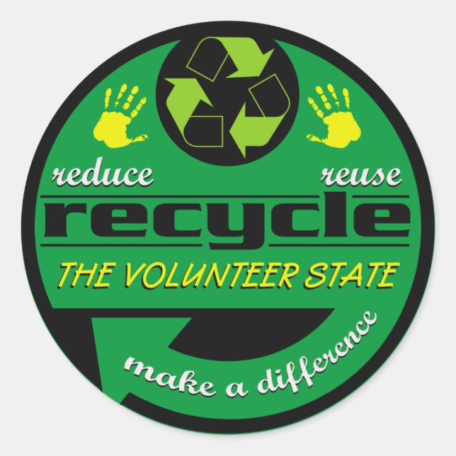 Sticker Rond RRR L'État bénévole (Devant)