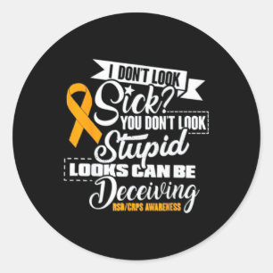 Sticker Rond Rsd Crps Conscience Je ne vois pas mal Vous ne Loo