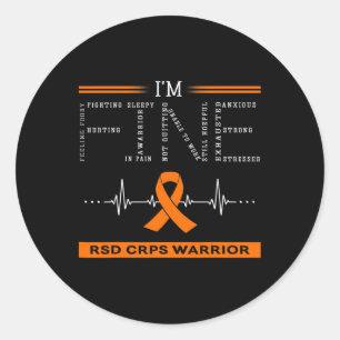 Sticker Rond Rsd Crps Guerrier Je vais bien