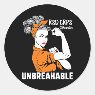 Sticker Rond Rsd Crps Sensibilisation Guerrier Complexe Régiona