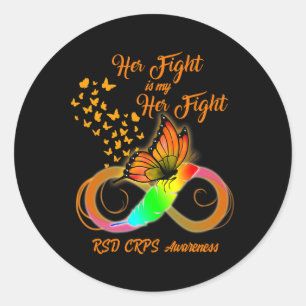 Sticker Rond Rsd Crps Sensibilisation Guerrier Son Combat Est M