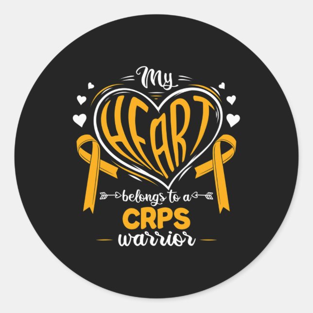 Sticker Rond Rsd Mon Coeur Appartient À Un Lauréat Des Crps Gue (Devant)