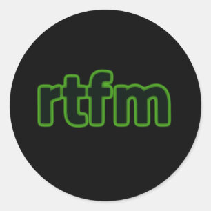 STICKER ROND RTFM