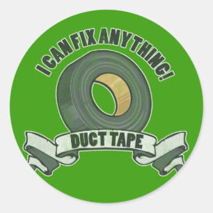 Sticker Rond Ruban adhésif, je peux fixer n'importe quoi