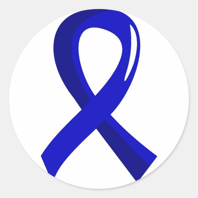 Sticker Rond Ruban bleu Ankylote Spondylitis 3 (Devant)