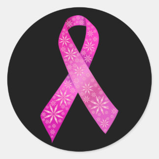 Sticker Rond Ruban Cancer du sein