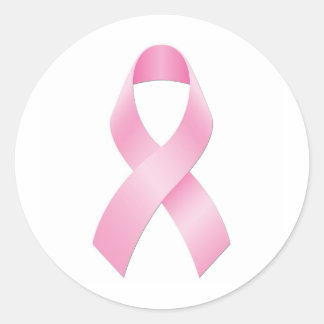 Sticker Rond Ruban Cancer du sein