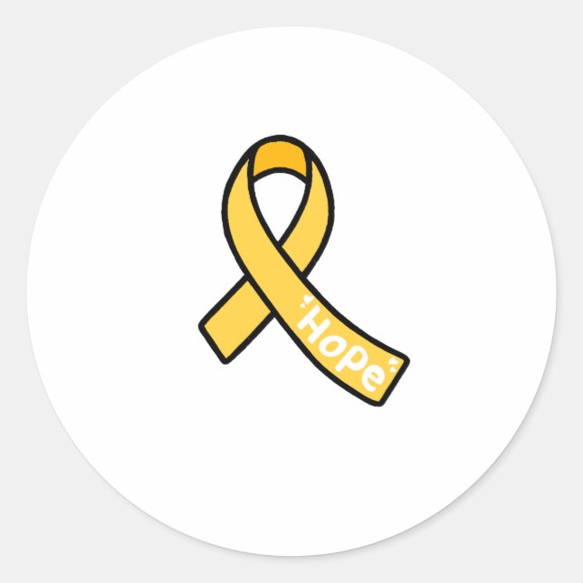 Sticker Rond Ruban de l'endométriose (Devant)