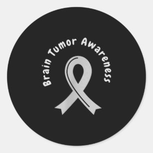 Sticker Rond Ruban de sensibilisation aux tumeurs cérébrales en