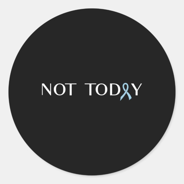 Sticker Rond Ruban Lutte contre le cancer de la prostate (Devant)