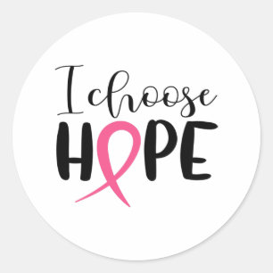 Sticker Rond Ruban pour cancer du sein