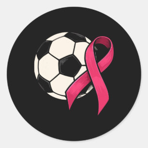 Sticker Rond Ruban Rose Byll de Sensibilisation au Cancer du Se