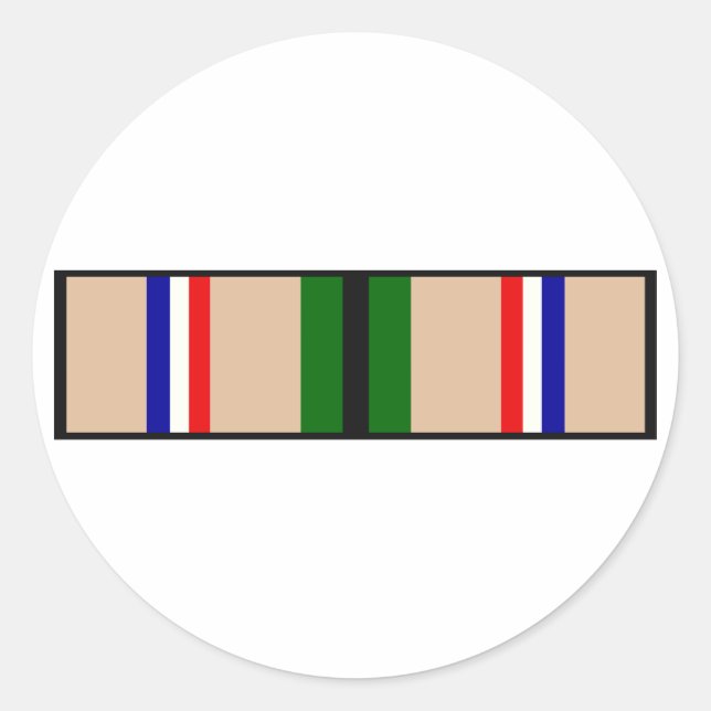 Sticker Rond Ruban tempête du désert (Devant)