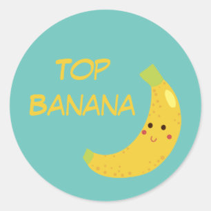 Sticker Rond Ruban Top Banana Award