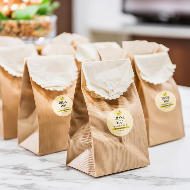 Sticker Rond Rubber Canard Couples neutres selon le sexe Baby s (Créateur téléchargé)