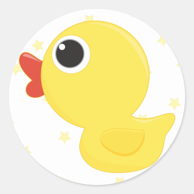 Sticker Rond Rubber Duckie (Devant)