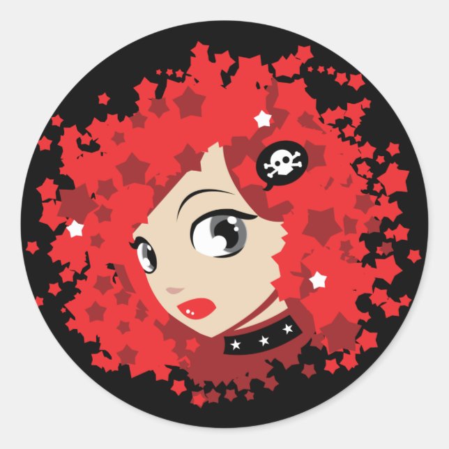 Sticker Rond Ruby (Devant)