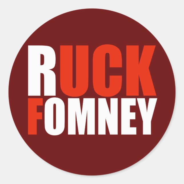 Sticker Rond RUCK FOMNEY blanc (Devant)
